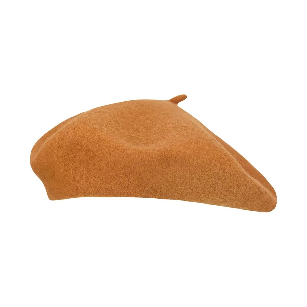 3858 Beret Hat Artist French Style Warm Thick Wool Solid Color For Women